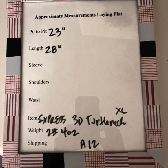 Express Y2K Fair Isle Turtleneck Chunky 3D Knit Cozy Preppy Classic Capsule XL - Picture 6 of 6